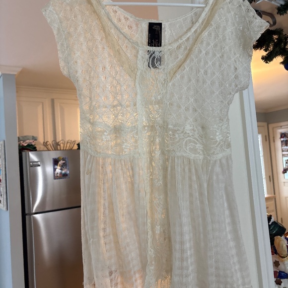 Vintage free people lace layering top - Picture 2 of 5